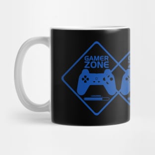 Gamer Dark Blue Minimalist Aesthetic Design Mug